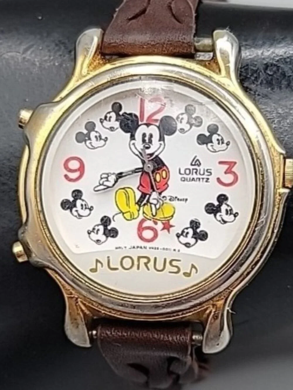 Vtg Lorus Seiko Disney 1990s Mickey Mouse Musical Watch 8